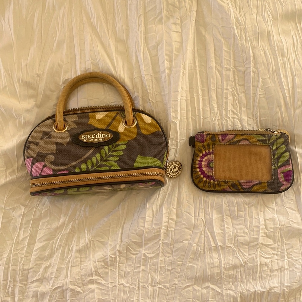 Spartina Handbag and Change Purse Set